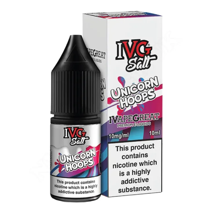 Unicorn Hoops 10ml Salt e-liquid by IVG