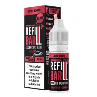 Lions Blood Refill Bar 10ml Nic Salt