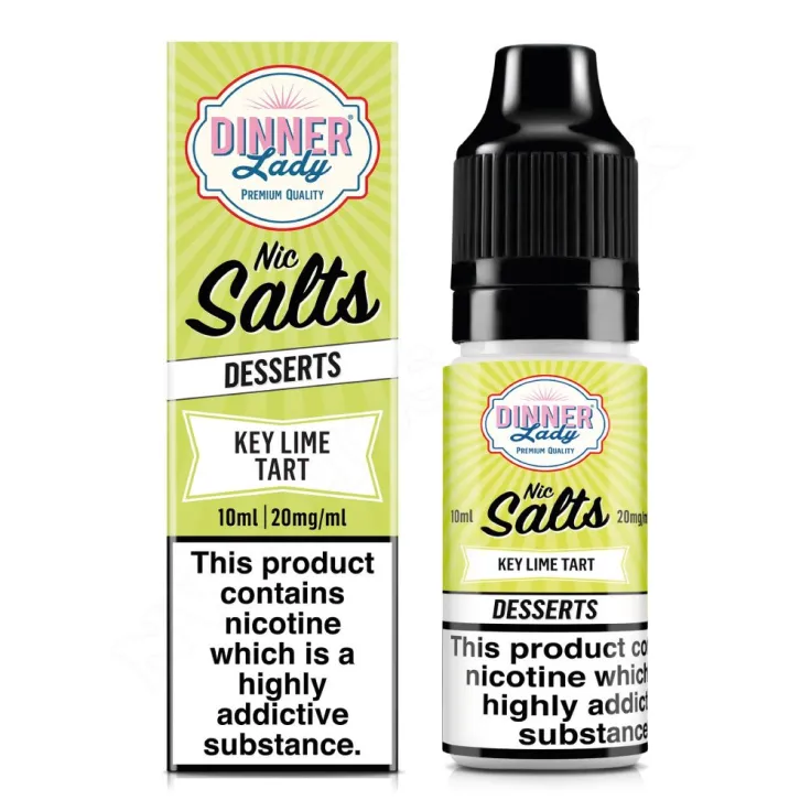 Key Lime Tart 10ml Nic Salt e-liquid by Dinner Lady