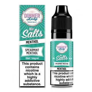 Spearmint Menthol 10ml Nic Salt e-liquid by Dinner Lady