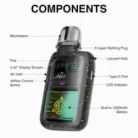 Lost Vape URSA EPOCH Pod Kit - Component View