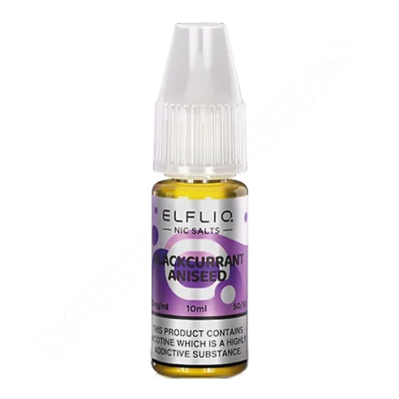 Blackcurrant Aniseed flavoured ElfLiq Nic Salt