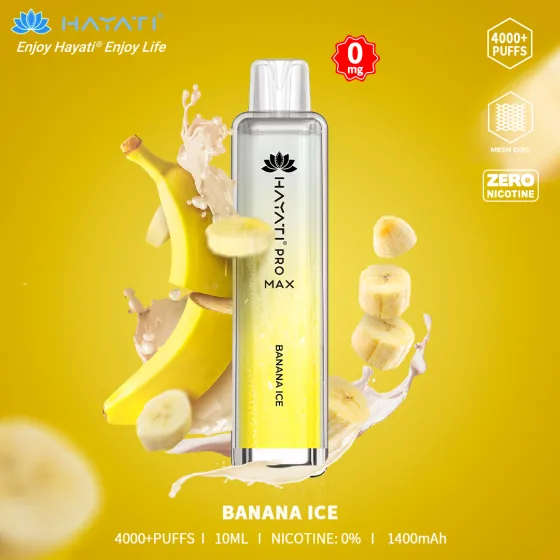 Hayati Pro Max Disposable 4000 puff Vape Kit - Banana Ice