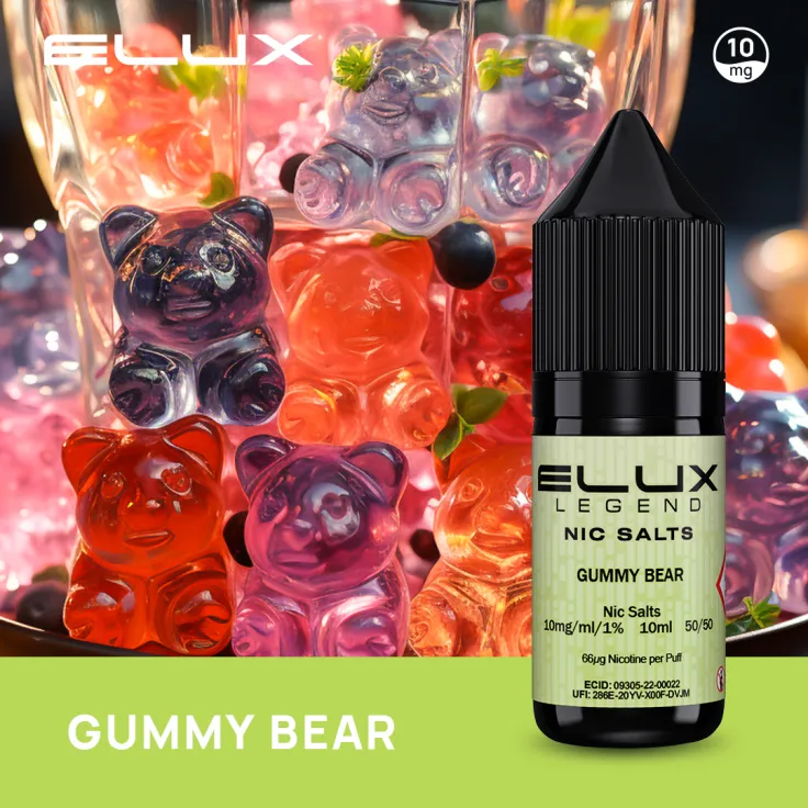 Gummy Bear Nic Salt by Elux Legend