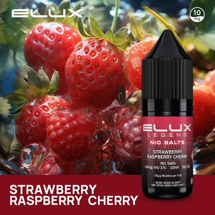 Strawberry Raspberry Cherry Nic Salt by Elux Legend