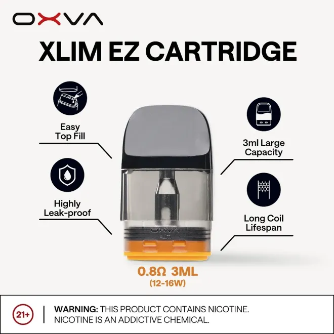 Oxva Xlim EZ 3ml Cartridges 3pk